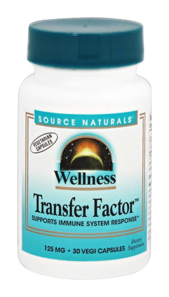 Source Naturals - Wellness Transfer Factor 125 mg. - 30 Vegetarian Capsules