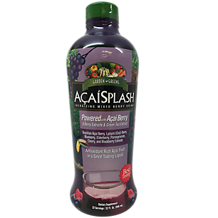 Garden Greens Acai Splash - Energizing Mixed Berry Drink - Rich in Antioxidants (32 Fluid Ounces)