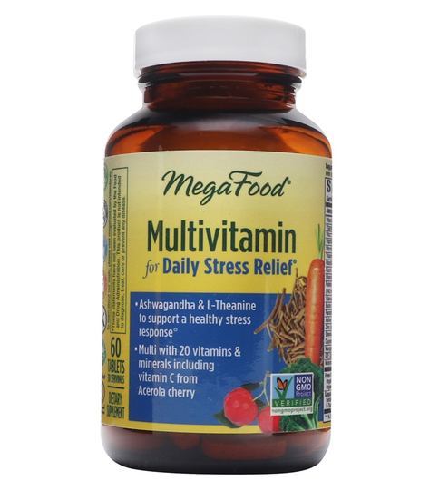 MegaFood - Multivitamin for Daily Stress Relief - 60 Tablets