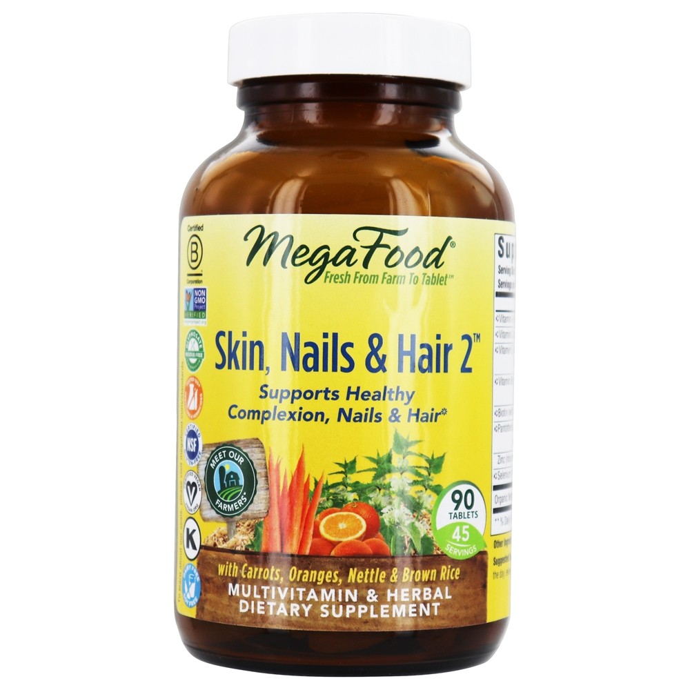 MegaFood - Skin Nails and Hair 2 - 90 Tablet(s)