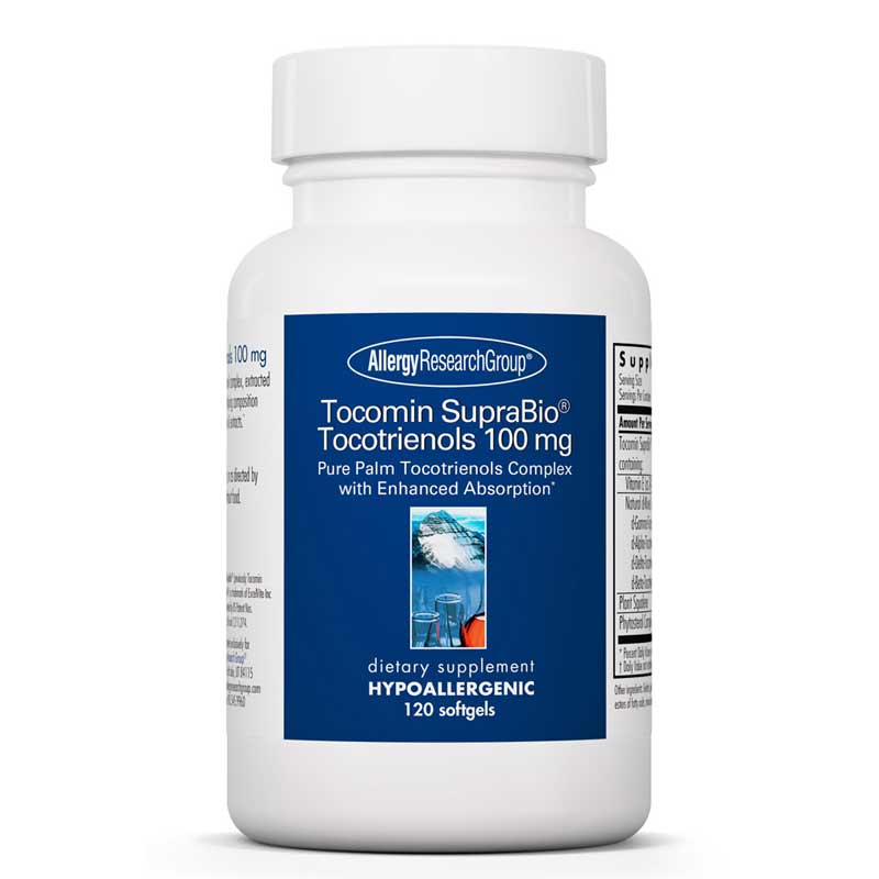 Allergy Research Group Tocomin SupraBio Tocotrienols 100 Mg 120 Softgels