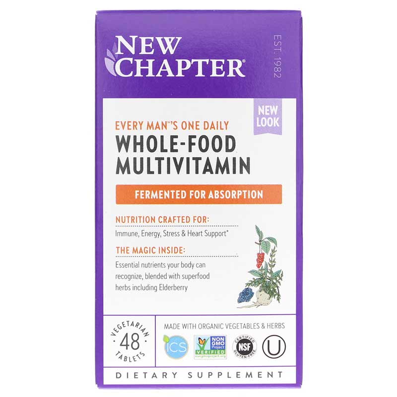New Chapter Every Mans One Daily Multi 48 Tablets