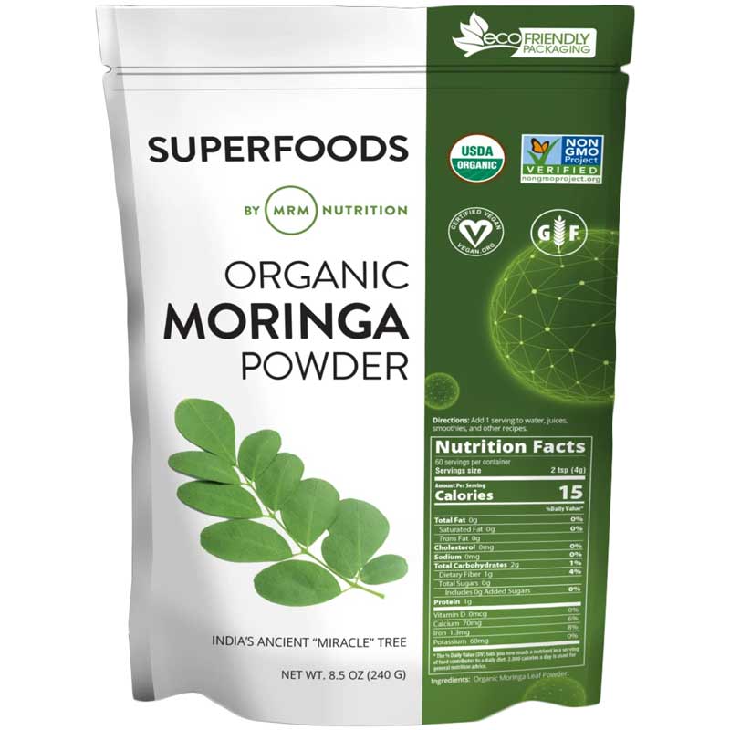 MRM Organic Moringa Powder 8.5 Oz