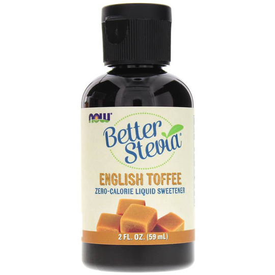 NOW Foods Better Stevia Liquid Sweetener English Toffee 2 Oz