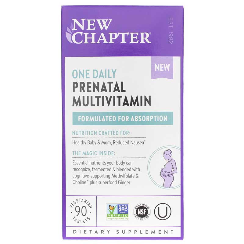 New Chapter One Daily Prenatal Multivitamin 90 Veg Tablets