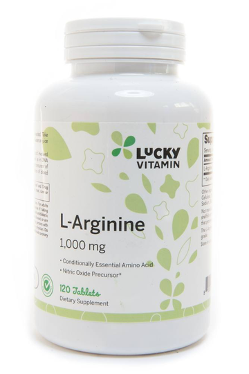 LuckyVitamin - L-Arginine Double Strength Amino Acid 1000 mg. - 120 Tablets