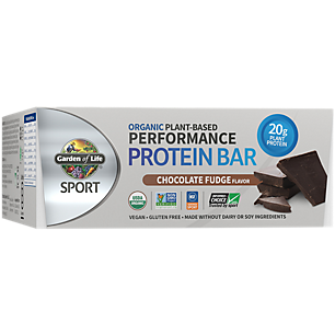 Sport Organic Plant-Based Performance Protein Bar - Chocolate Fudge (12 Bars)