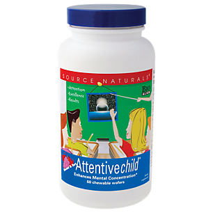 Attentive Child - Enhances Mental Concentration (60 Chewable Wafers)