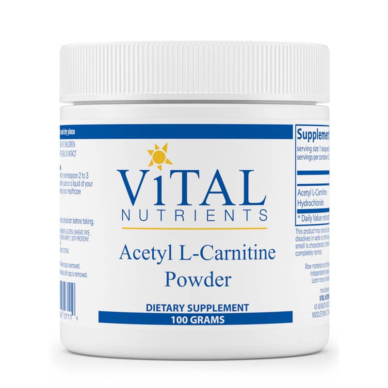 Vital Nutrients Acetyl L-Carnitine Powder 100 Grams