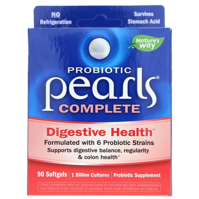 Natures Way Probiotic Pearls Complete 90 Softgels