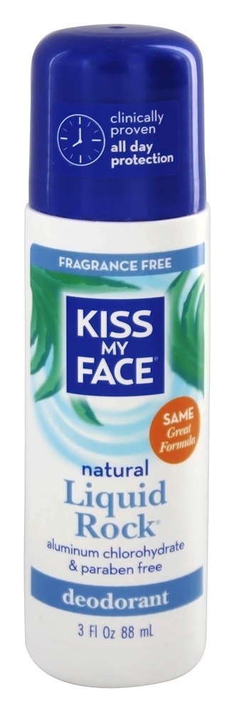 Kiss My Face - Liquid Rock Roll-On Deodorant Natural Fragrance Free - 3 fl. oz.