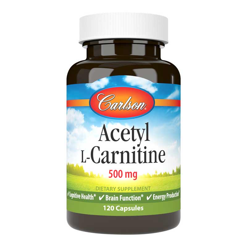 Carlson Labs Acetyl l-Carnitine 500 Mg 120 Capsules
