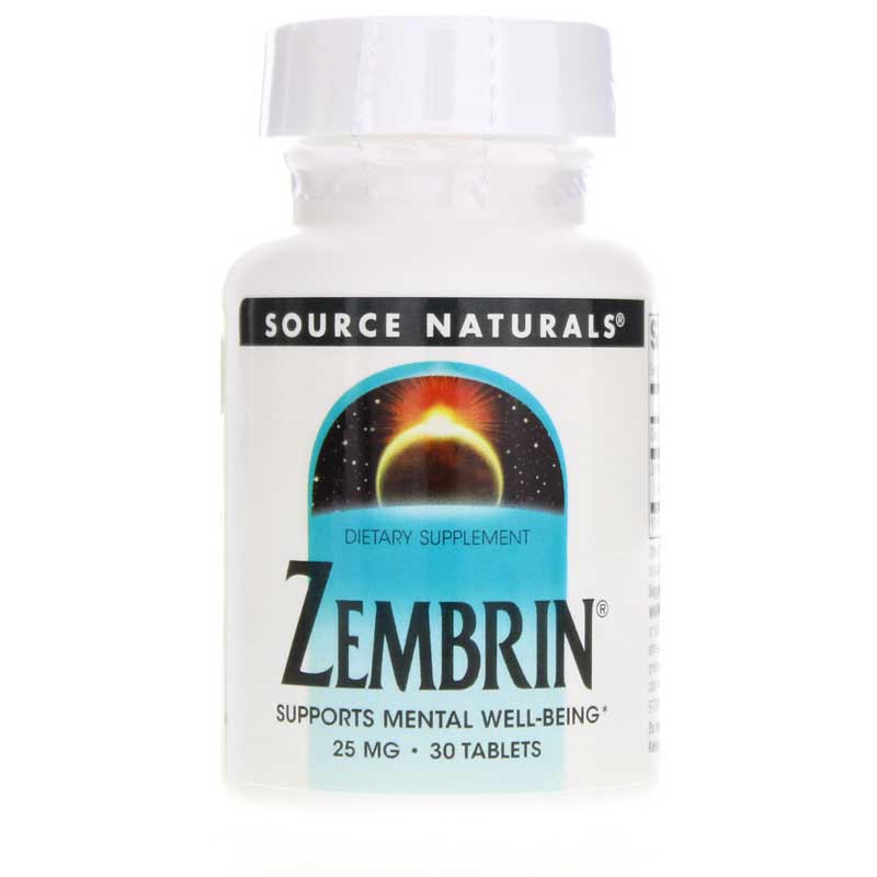 Source Naturals Zembrin 25 Mg 30 Tablets