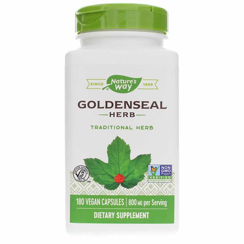 Natures Way Goldenseal Herb 800 Mg 180 Vegan Capsules