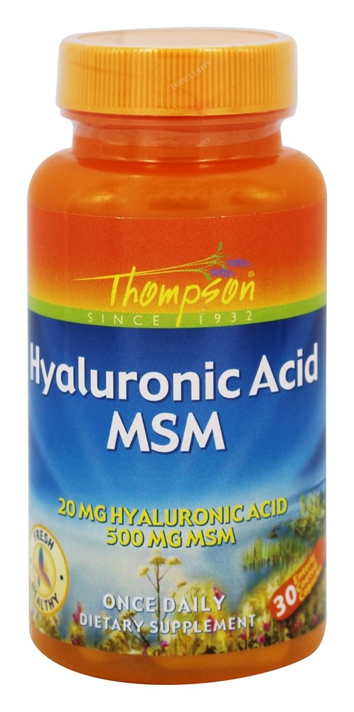 Thompson - Hyaluronic Acid MSM - 30 Capsules