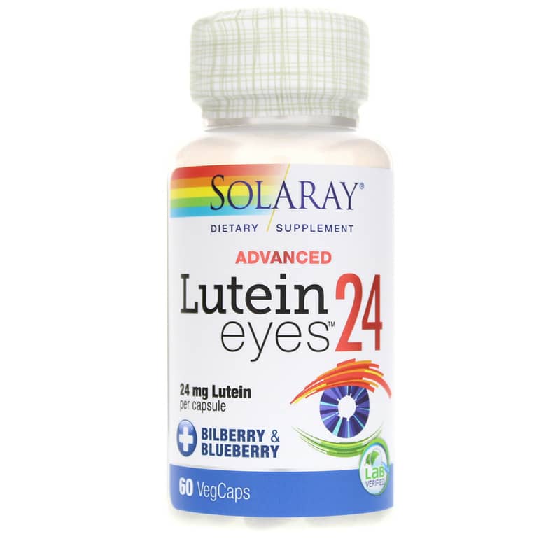 Solaray Lutein Eyes 24 Mg, Advanced Formula 60 Veg Capsules