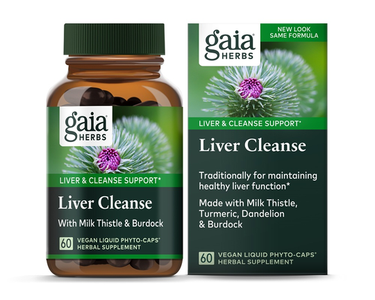 Gaia Herbs - Liver Cleanse Support - 60 Vegan Liquid Phyto-Caps