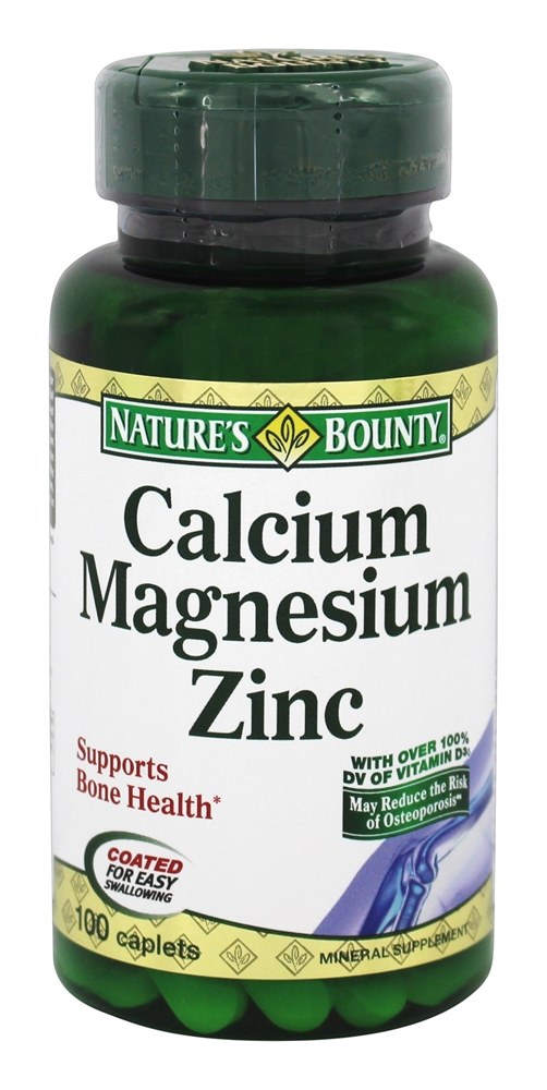 Nature's Bounty - Calcium Magnesium Zinc - 100 Caplets