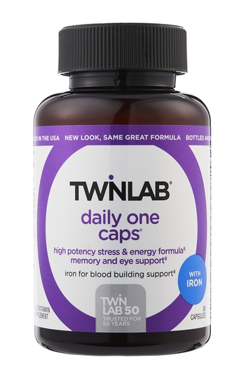 Twinlab - Daily One Caps Multivitamin & Mineral with Iron - 90 Capsules