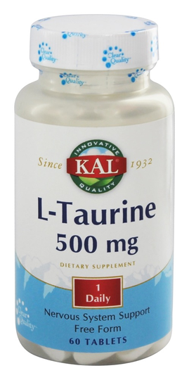 Kal - L-Taurine 500 mg. - 60 Tablets