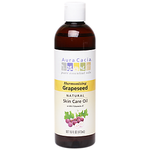 Grapeseed Oil with Vitamin E - Harmonizing Natural Skin Care Oil (16 Fluid Ounces)