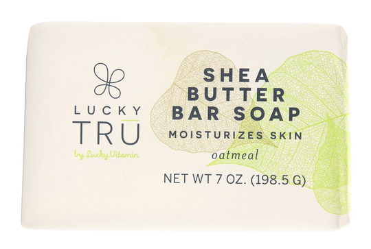 LuckyTru - Shea Butter French Milled Bar Soap Oatmeal - 7 oz.
