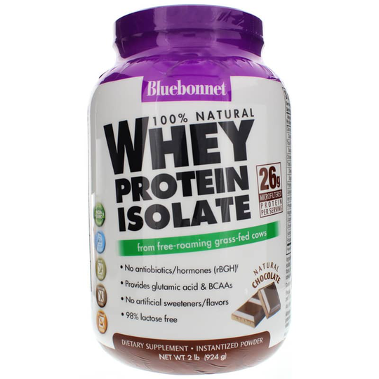 Bluebonnet Whey Protein Isolate Chocolate 2 Lbs