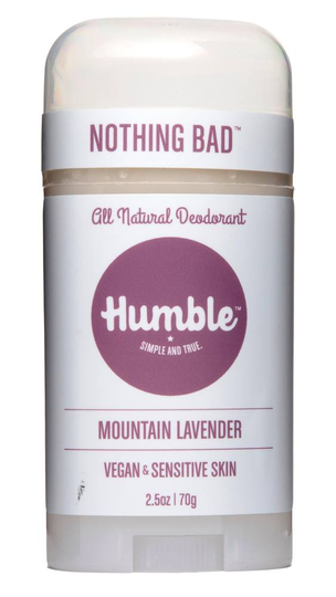 Humble Brands - All Natural Vegan & Sensitive Deodorant Stick Mountain Lavender - 2.5 oz.