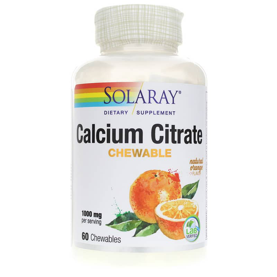 Solaray Calcium Citrate Chewable Orange 60 Chewables