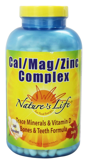Nature's Life - Cal Mag Zinc Complex - 360 Capsules