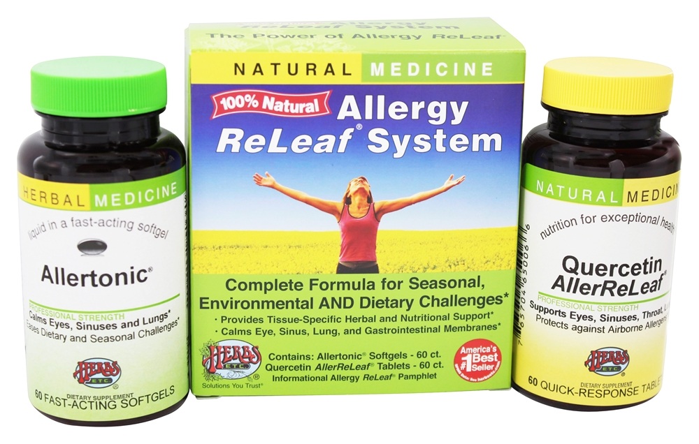 Herbs Etc - Allergy ReLeaf System - 60 Allertonic Softgels & 60 AllerReLeaf Tablets - 2 Bottle(s)