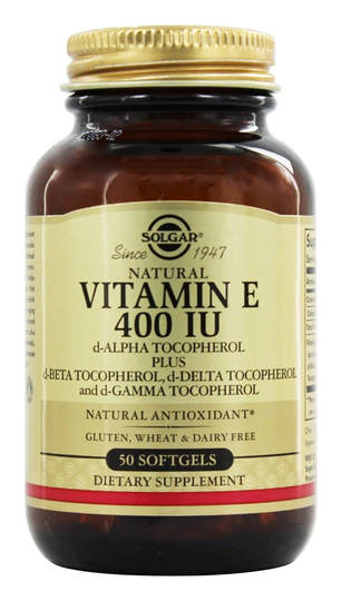 Solgar - Vitamin E d Alpha Tocopherol 400 IU - 50 Softgels