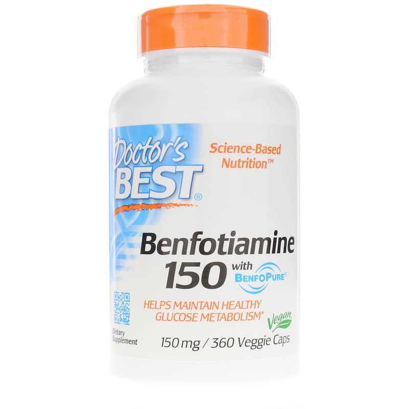 Doctors Best Benfotiamine 150 Mg 360 Veg Capsules