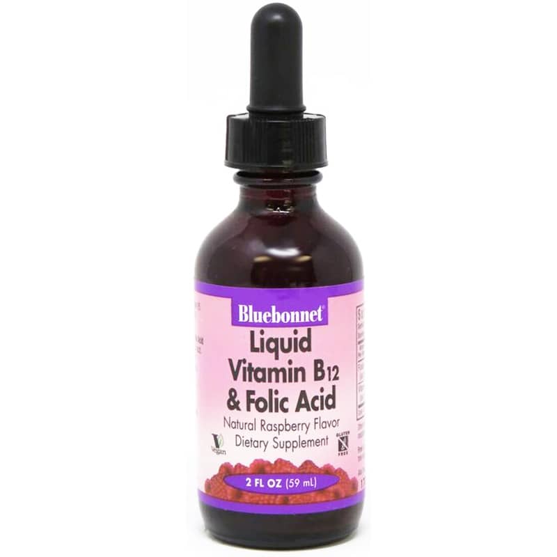 Bluebonnet Liquid Vitamin B12 & Folic Acid 2 Oz