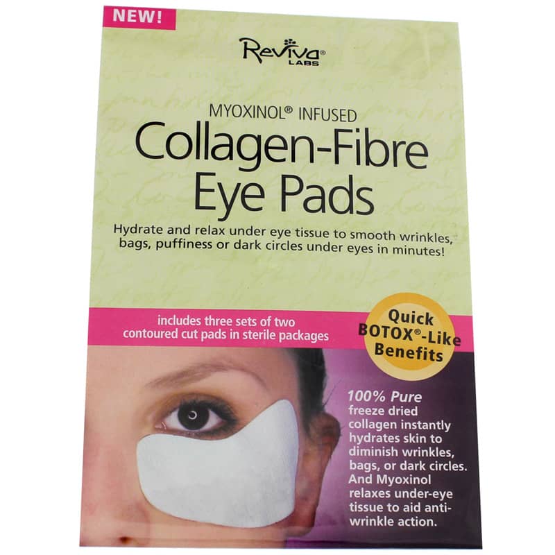 Reviva Labs Collagen-Fibre Eye Pads 3 Pair