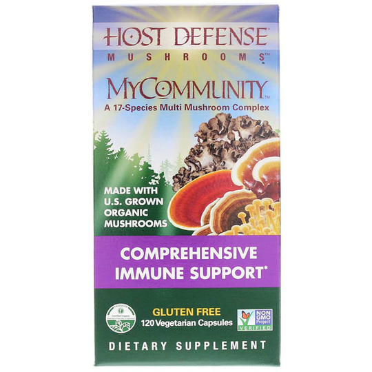 Host Defense MyCommunity Immune Support 120 Veg Capsules