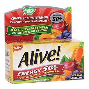 Alive! Energy 50+ Multi, High Potency