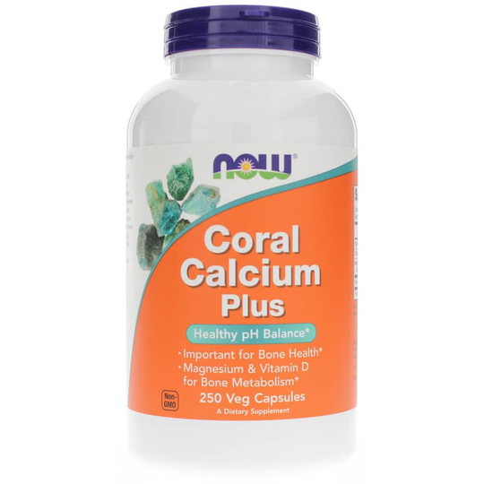 NOW Foods Coral Calcium Plus Magnesium & Vitamin D 250 Veg Capsules