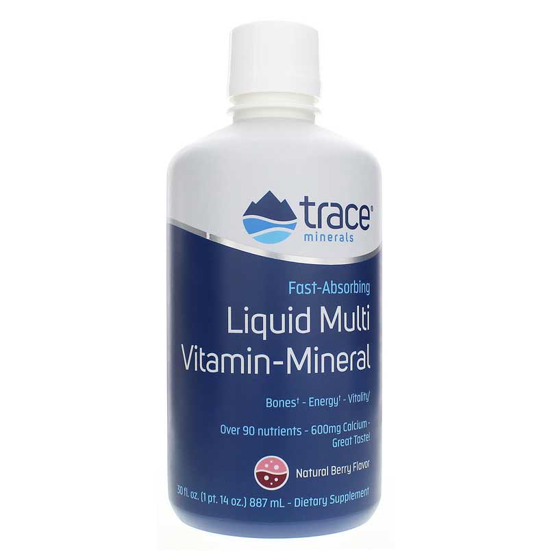 Trace Minerals Research Liquid Multi Vitamin-Mineral Berry 30 Oz