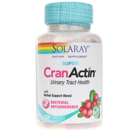 Solaray Super CranActin 120 Veg Capsules