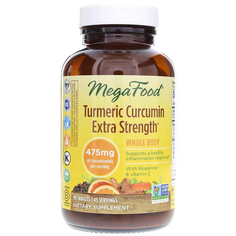 Megafood Turmeric Curcumin Extra Strength 90 Tablets