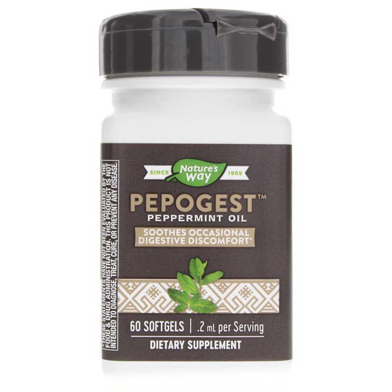 Natures Way Pepogest Peppermint Oil 60 Softgels