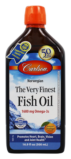 Carlson Labs - The Very Finest Fish Oil Orange Flavor - 16.9 fl. oz.