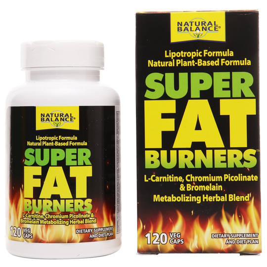 Natural Balance - Super Fat Burners Lipotropic Formula - 120 Veg Capsules