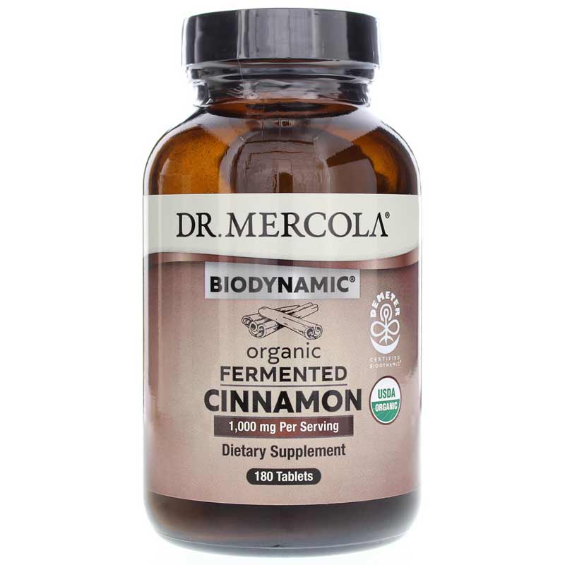Dr. Mercola Biodynamic Organic Fermented Cinnamon 180 Tablets