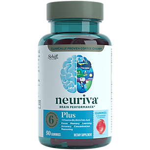 Brain Performance Plus with Vitamin B6, B12 & Folic Acid - Strawberry (50 Gummies)