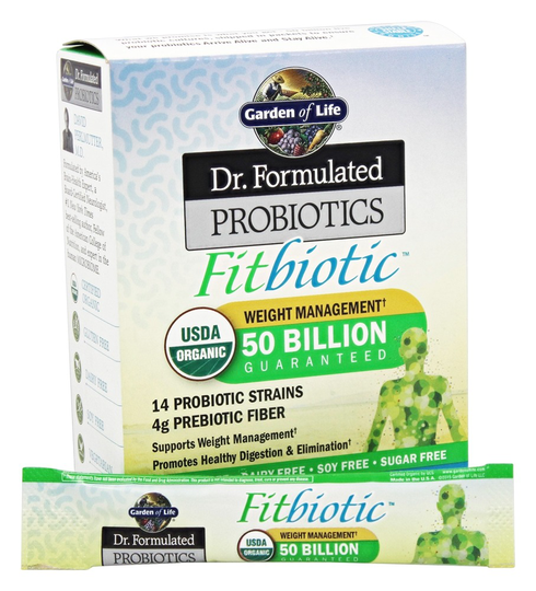 Garden of Life - Dr. Formulated Probiotics Fitbiotic Unflavored 50 Billion CFU - 20 Packet(s)
