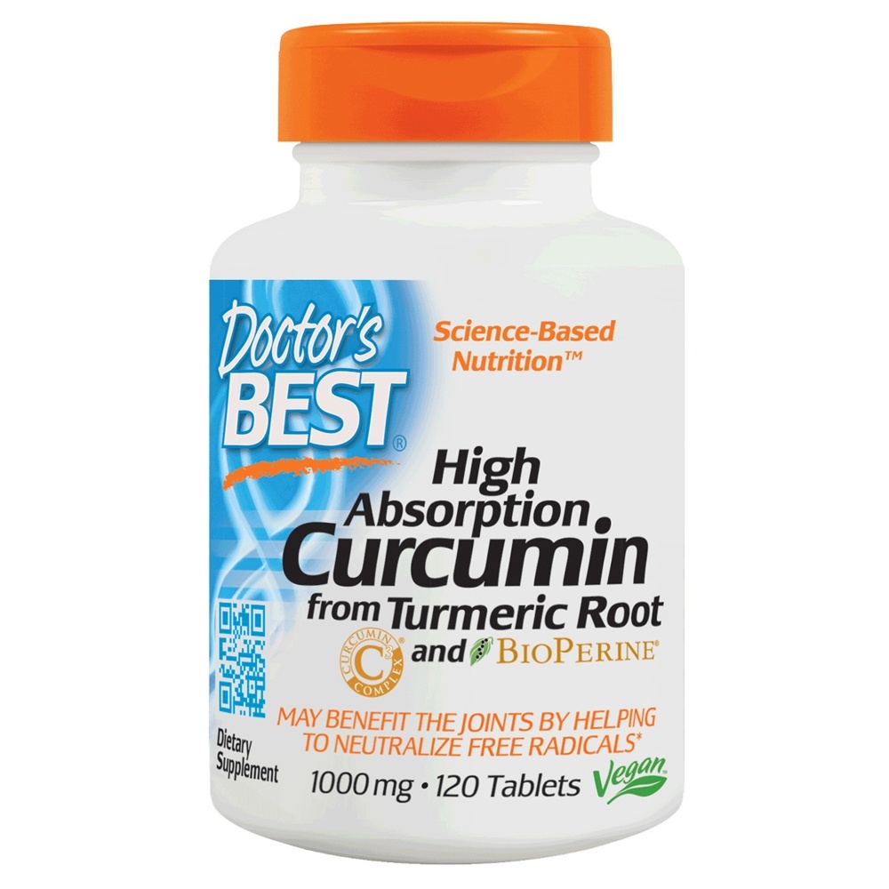 Doctor's Best - High Absorption Curcumin from Turmeric Root 1000 mg. - 120 Tablets