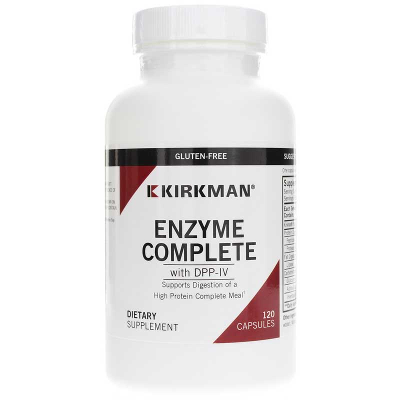 Kirkman Enzym-Complete with Dpp-Iv, 120 Veg Capsules