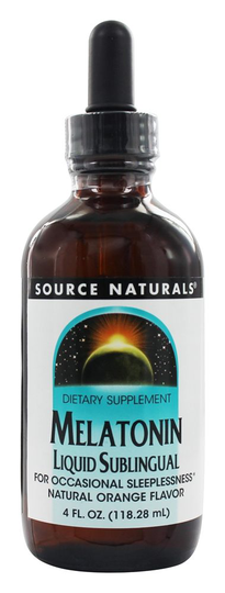 Source Naturals - Melatonin Liquid Sublingual Natural Orange Flavor - 4 fl. oz.